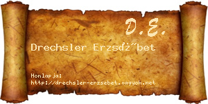 Drechsler Erzsébet névjegykártya